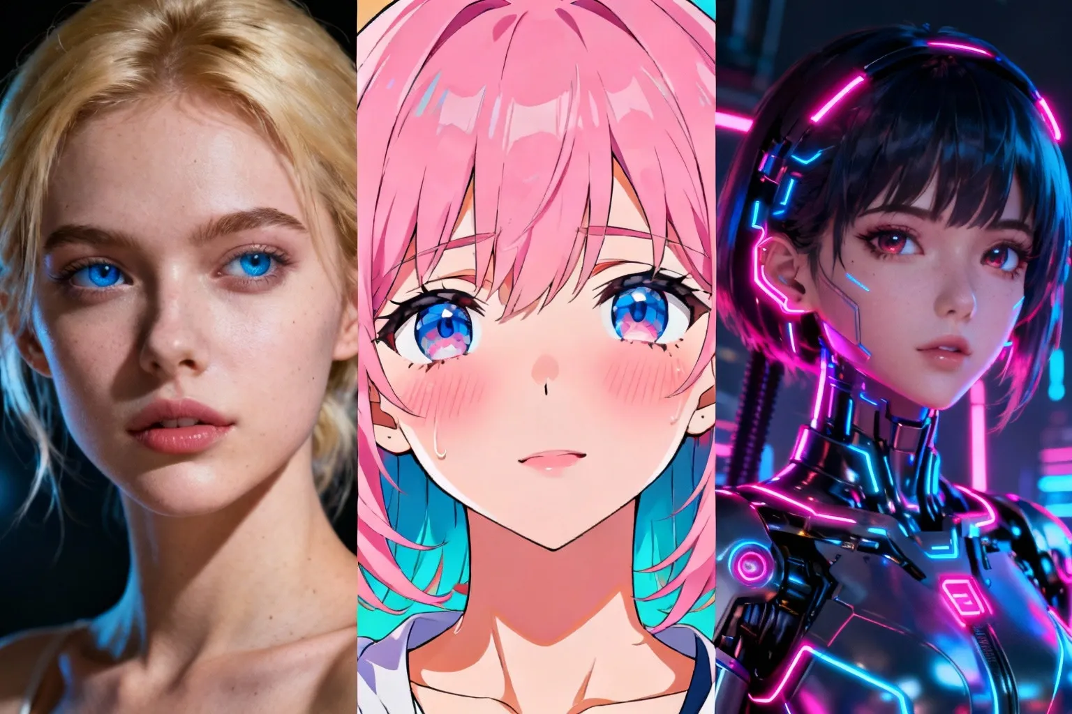 AI Porn Styles Collage All-in-One